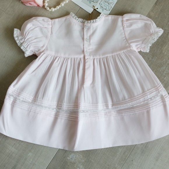 Pink Floral Bullion Dress Feltman Brothers Embroidery Lace New With Tag - Picture 4 of 8